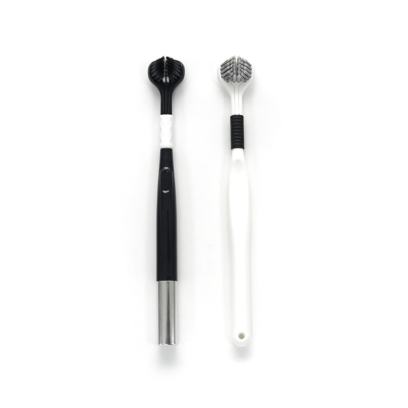 PP-håndtak 3D-børstehode Ultrafint mykt PBT-spiralskjerpet børstehår USA-stil dyprengjørende tannbørste for voksne